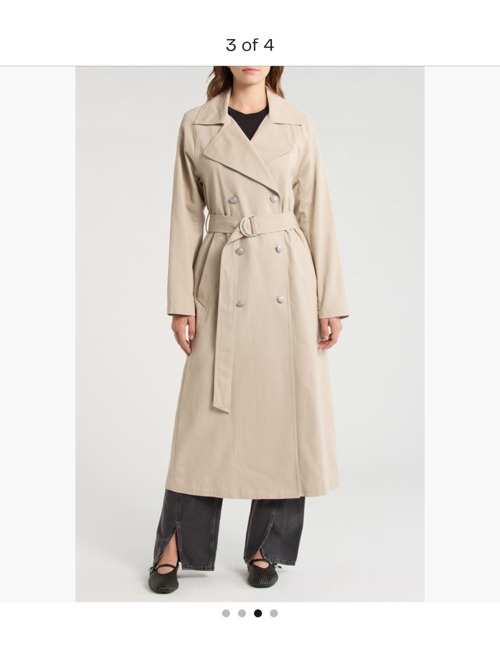 Rag & Bone double -Breasted Trench Coat with Belt NWT